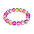 Bracelet de déclaration en verre à motif de pétales de rose | Argent | Sirène